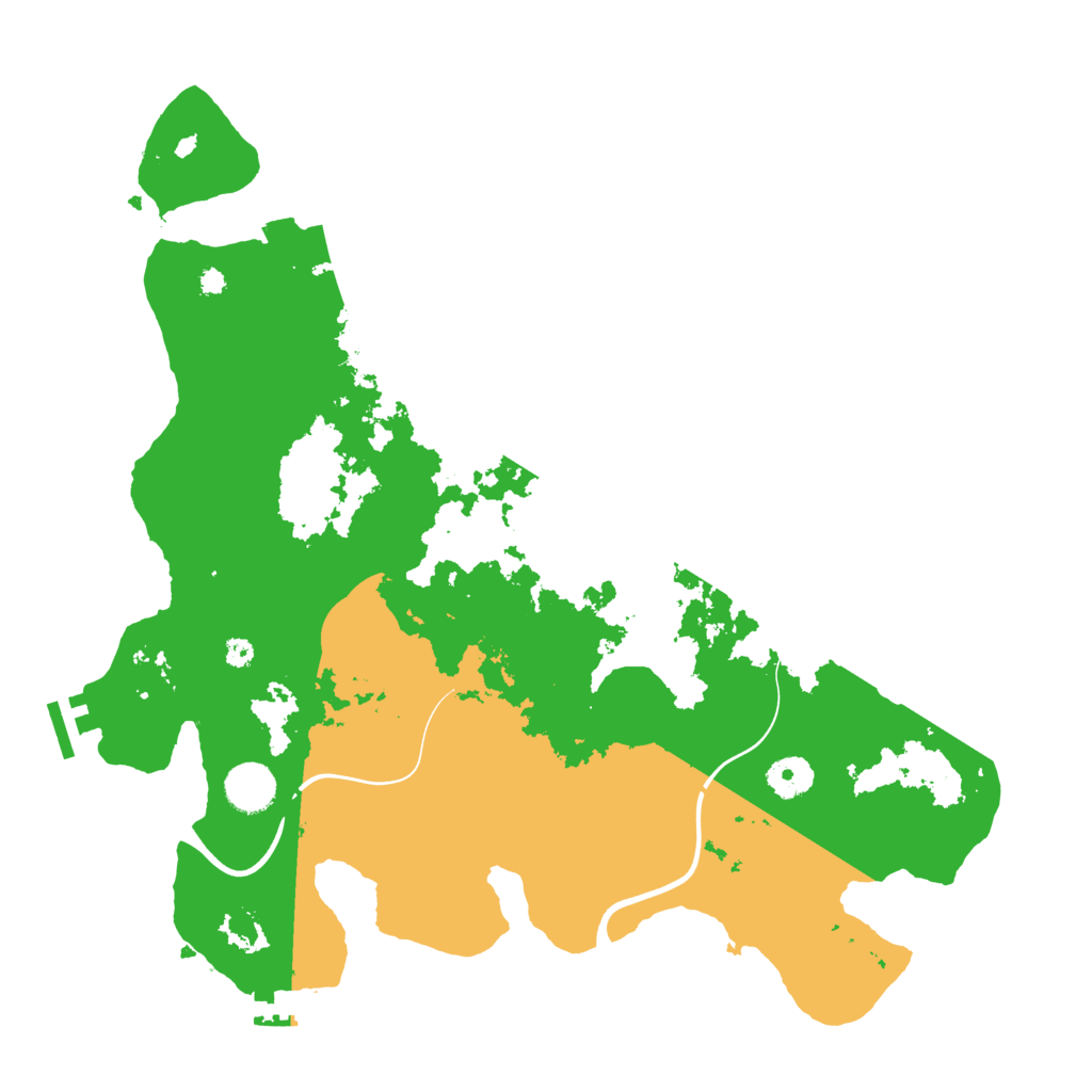 Biome Rust Map: Procedural Map, Size: 3800, Seed: 99