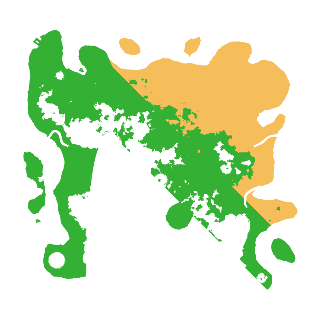 Biome Rust Map: Procedural Map, Size: 3500, Seed: 12534