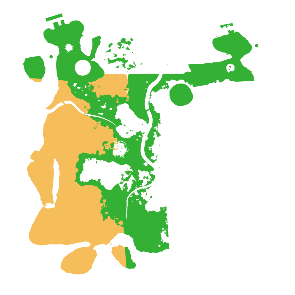 Biome Rust Map: Procedural Map, Size: 3500, Seed: 28145