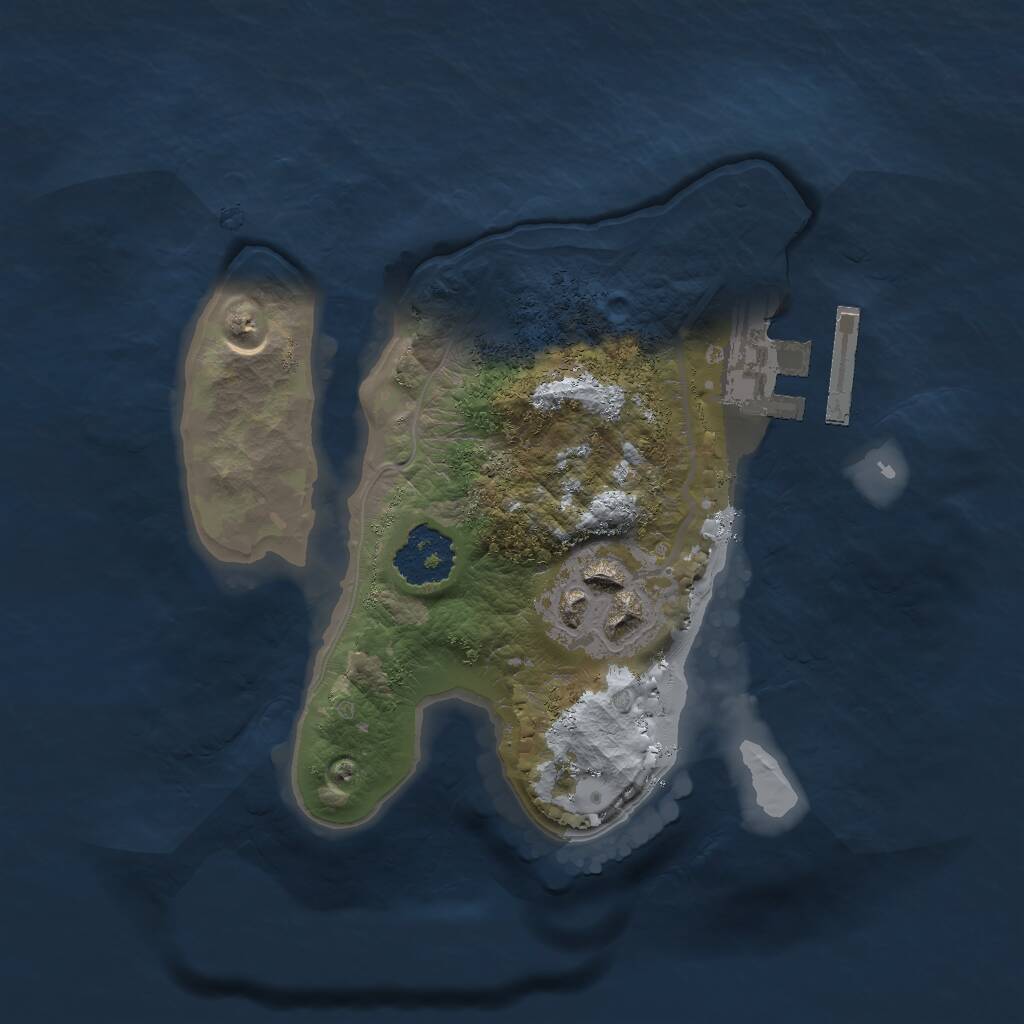 Rust Map: Procedural Map, Size: 1750, Seed: 196464913, 3 Monuments