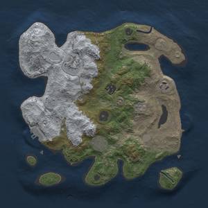 Thumbnail Rust Map: Procedural Map, Size: 3000, Seed: 1023, 12 Monuments