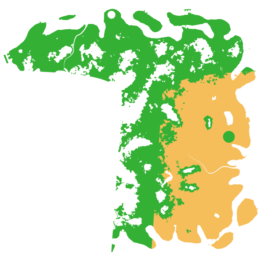 Biome Rust Map: Procedural Map, Size: 6000, Seed: 14291429