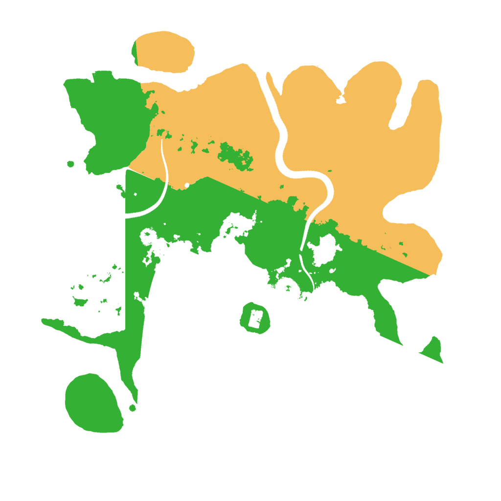 Biome Rust Map: Procedural Map, Size: 3000, Seed: 14529