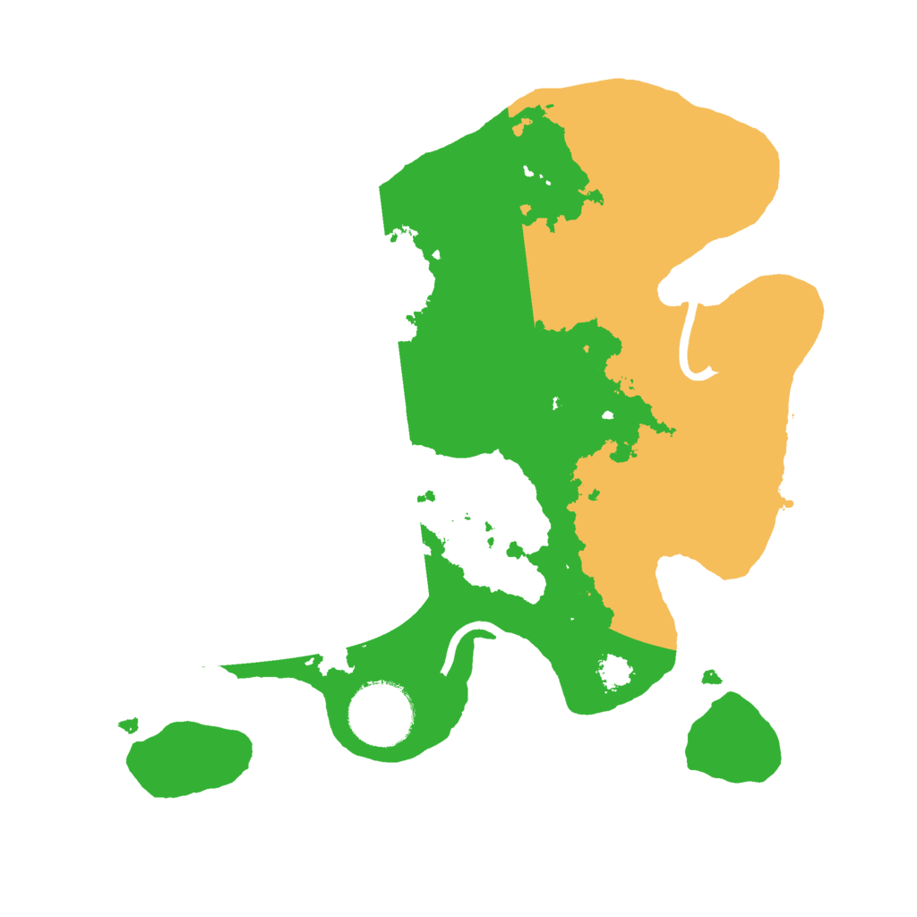 Biome Rust Map: Procedural Map, Size: 2499, Seed: 23825