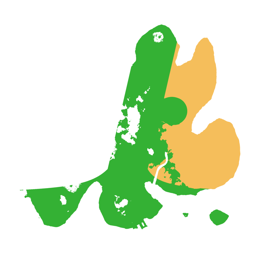 Biome Rust Map: Procedural Map, Size: 2500, Seed: 2143633