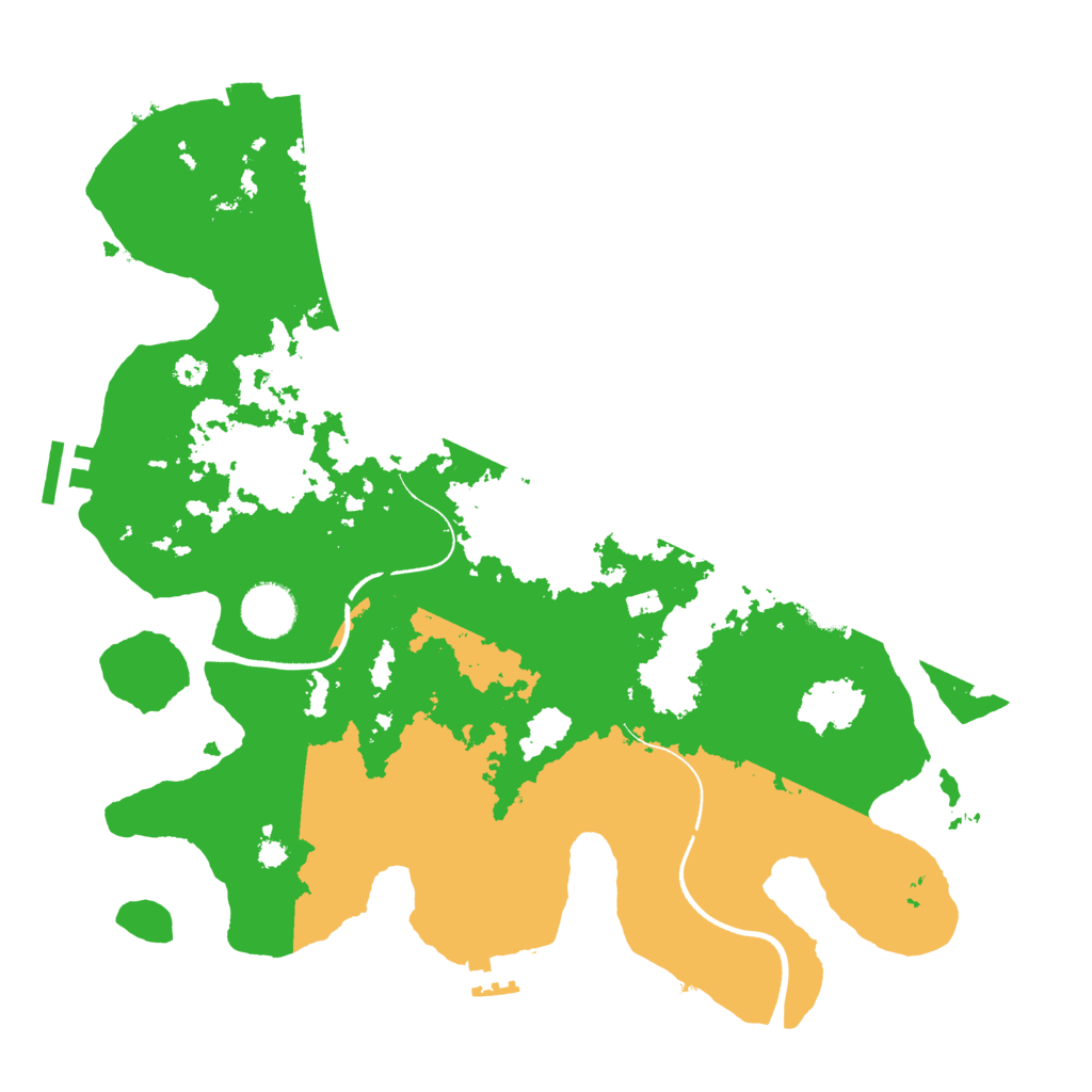Biome Rust Map: Procedural Map, Size: 3500, Seed: 1613001099