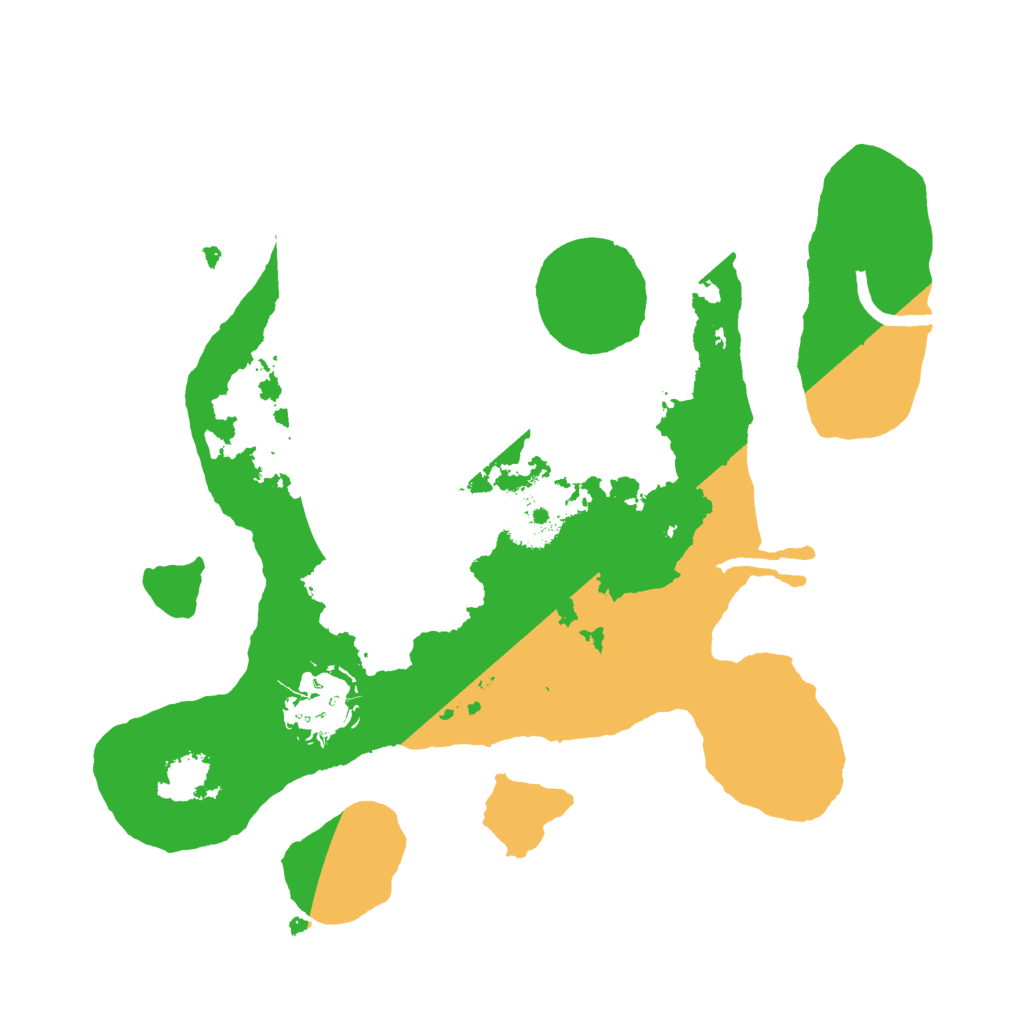 Biome Rust Map: Procedural Map, Size: 2500, Seed: 68745