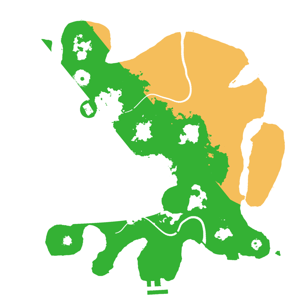 Biome Rust Map: Procedural Map, Size: 3000, Seed: 539468536