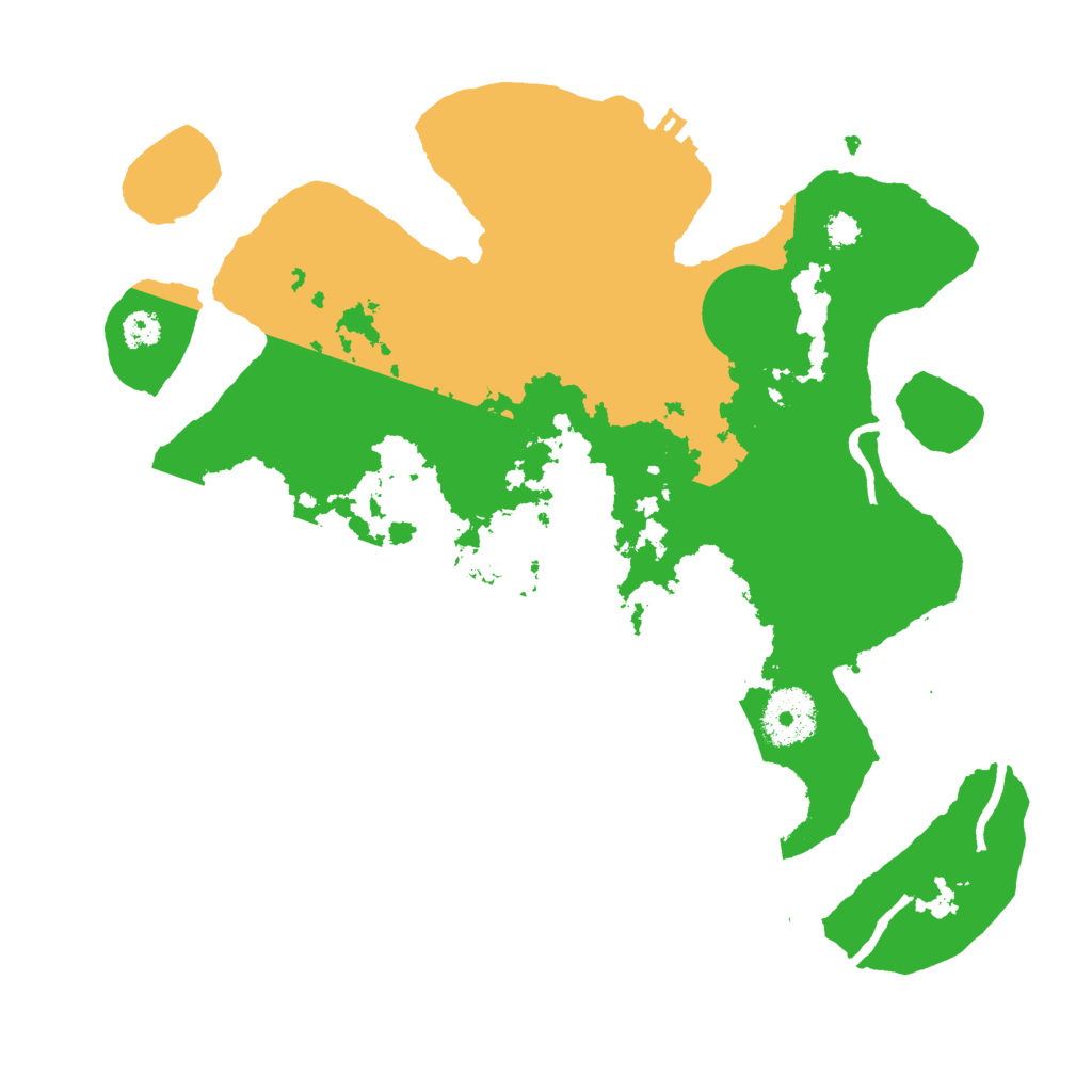 Biome Rust Map: Procedural Map, Size: 3000, Seed: 96321259