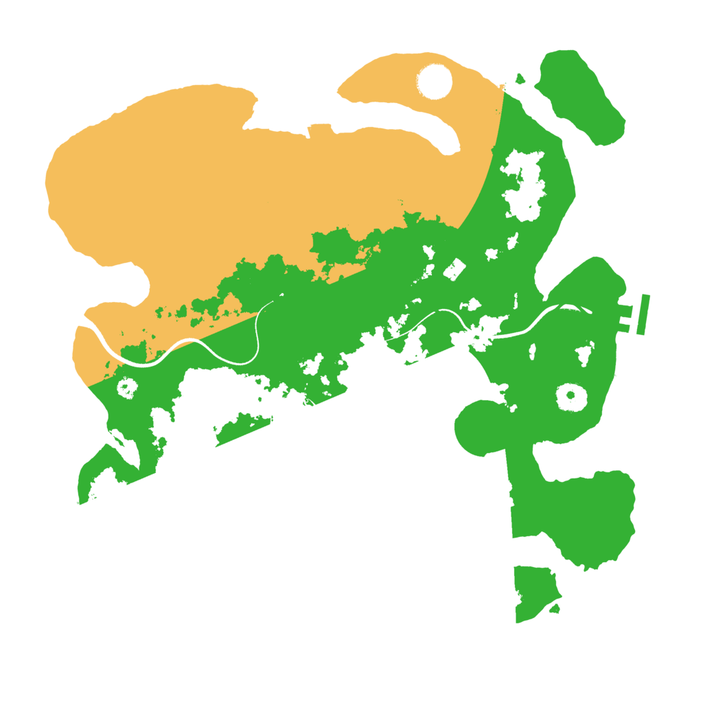 Biome Rust Map: Procedural Map, Size: 3500, Seed: 370431696