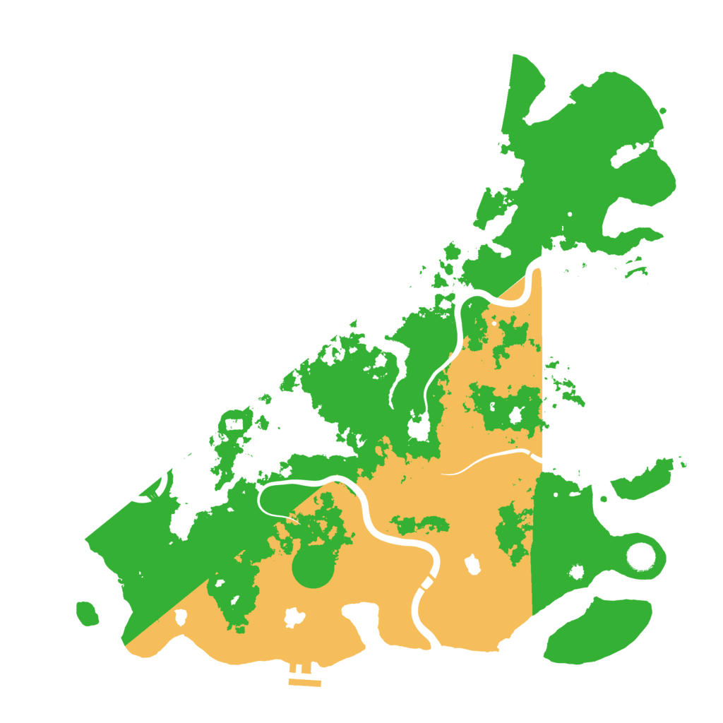 Biome Rust Map: Procedural Map, Size: 4500, Seed: 13455