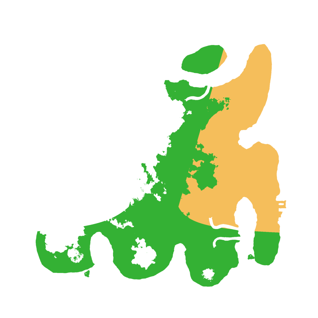 Biome Rust Map: Procedural Map, Size: 2500, Seed: 2385