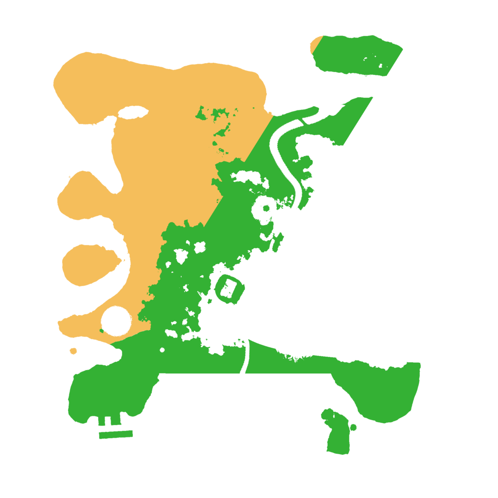 Biome Rust Map: Procedural Map, Size: 3000, Seed: 25753