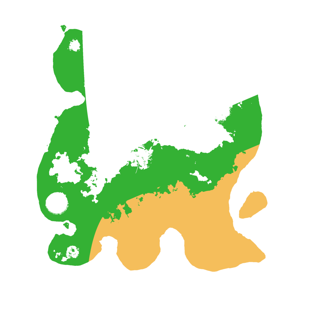 Biome Rust Map: Procedural Map, Size: 2500, Seed: 8623