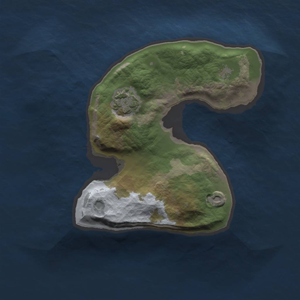 Rust Map: Barren, Size: 1500, Seed: 6666, 3 Monuments