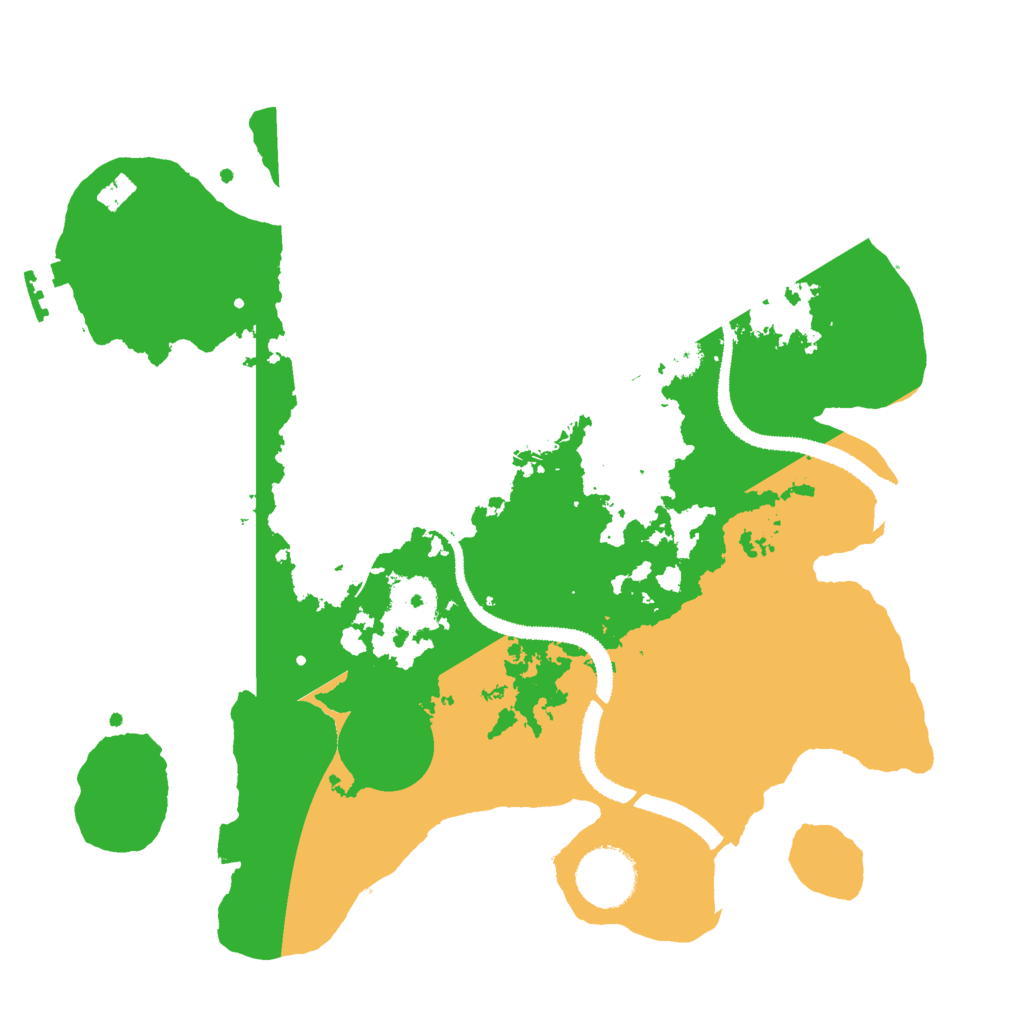 Biome Rust Map: Procedural Map, Size: 3000, Seed: 13543
