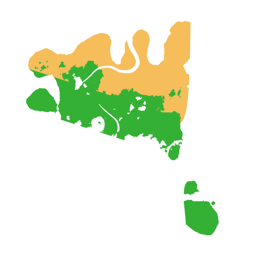 Biome Rust Map: Procedural Map, Size: 2700, Seed: 3000