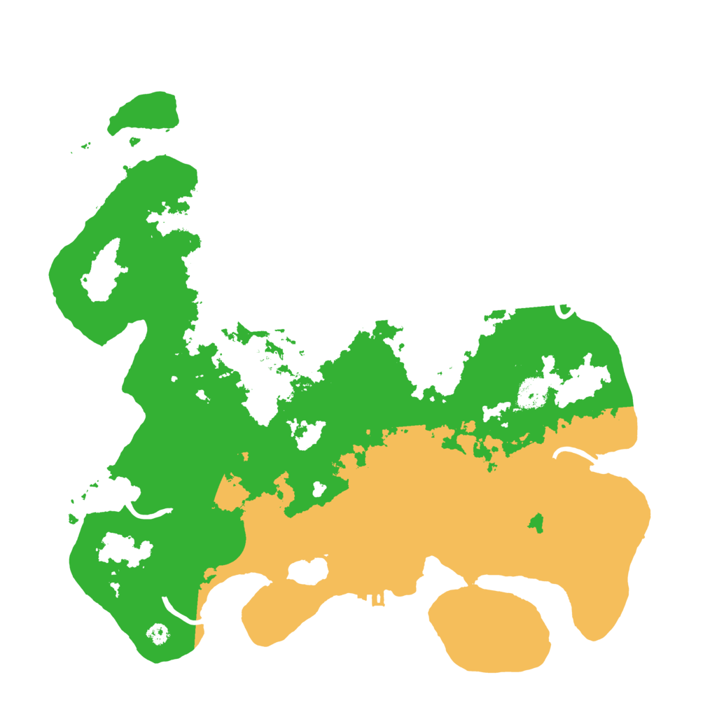 Biome Rust Map: Procedural Map, Size: 3500, Seed: 402553