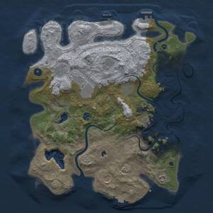 Thumbnail Rust Map: Procedural Map, Size: 4000, Seed: 12001, 15 Monuments