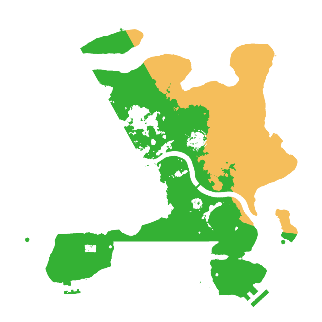 Biome Rust Map: Procedural Map, Size: 3000, Seed: 518039065