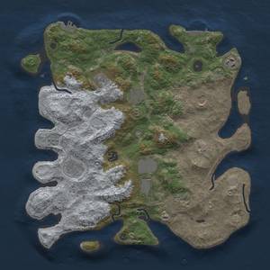 Thumbnail Rust Map: Procedural Map, Size: 3750, Seed: 352965907, 17 Monuments