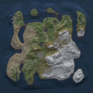 Thumbnail Rust Map: Procedural Map, Size: 3000, Seed: 5625, 12 Monuments