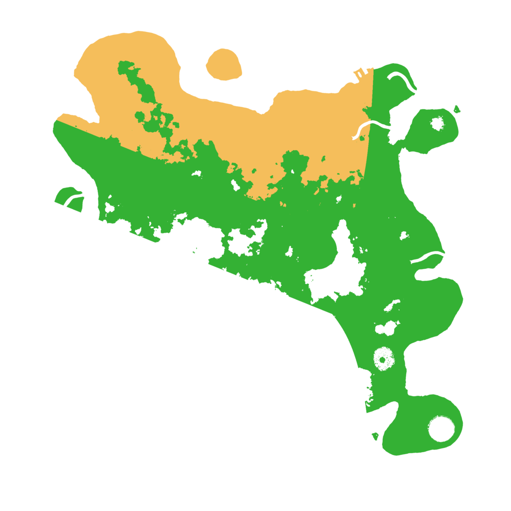 Biome Rust Map: Procedural Map, Size: 3500, Seed: 2815157