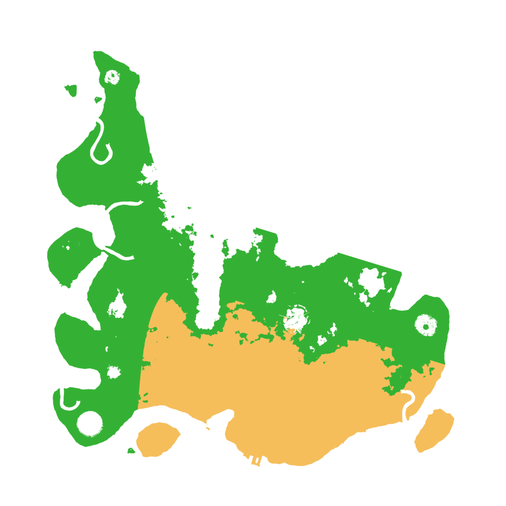 Biome Rust Map: Procedural Map, Size: 3550, Seed: 13825