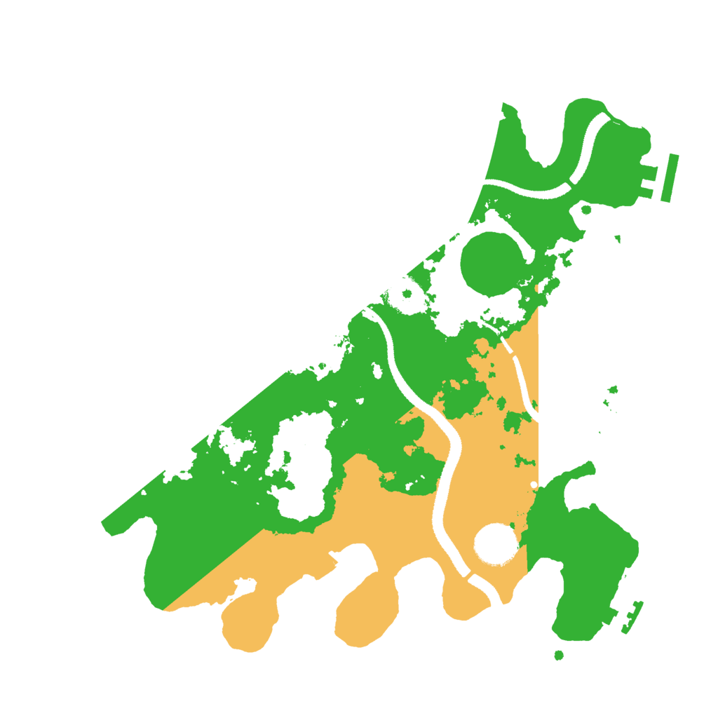 Biome Rust Map: Procedural Map, Size: 3000, Seed: 28257