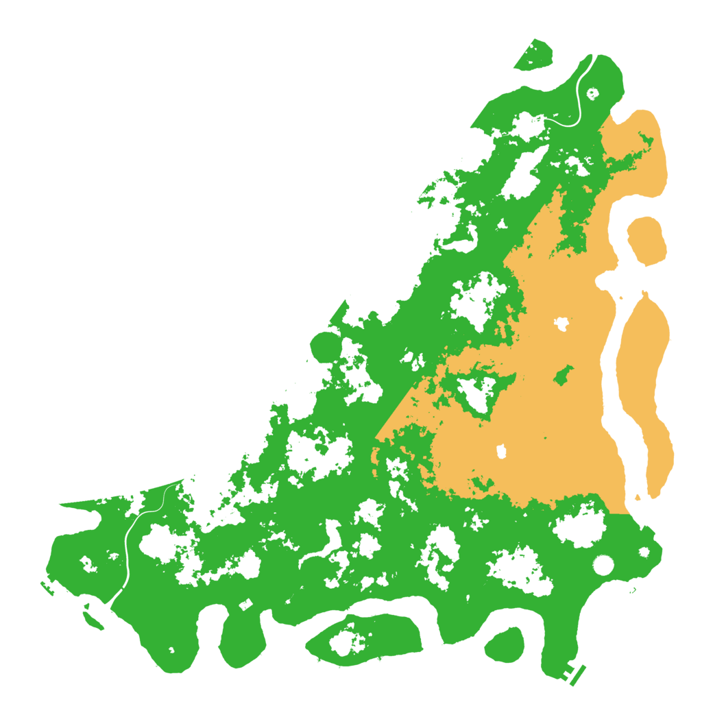 Biome Rust Map: Procedural Map, Size: 6000, Seed: 126579