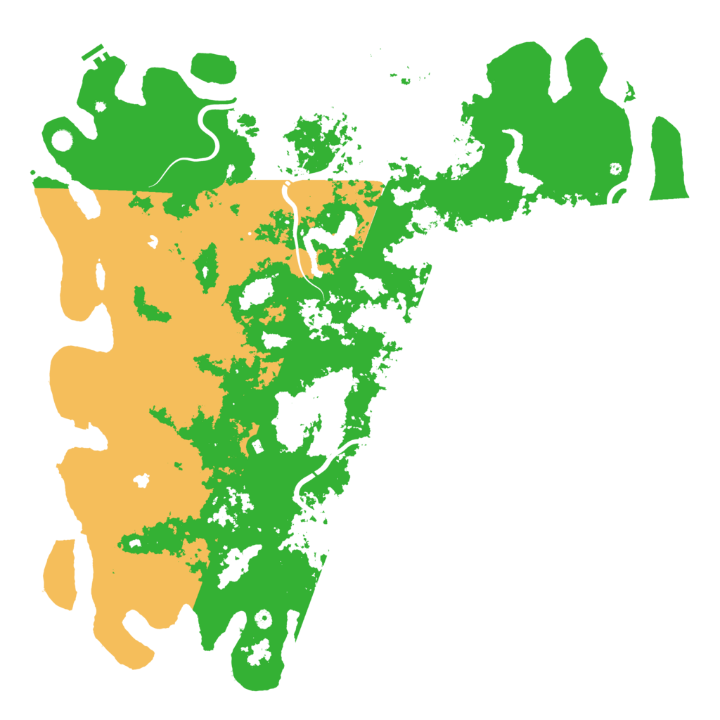Biome Rust Map: Procedural Map, Size: 6000, Seed: 46628