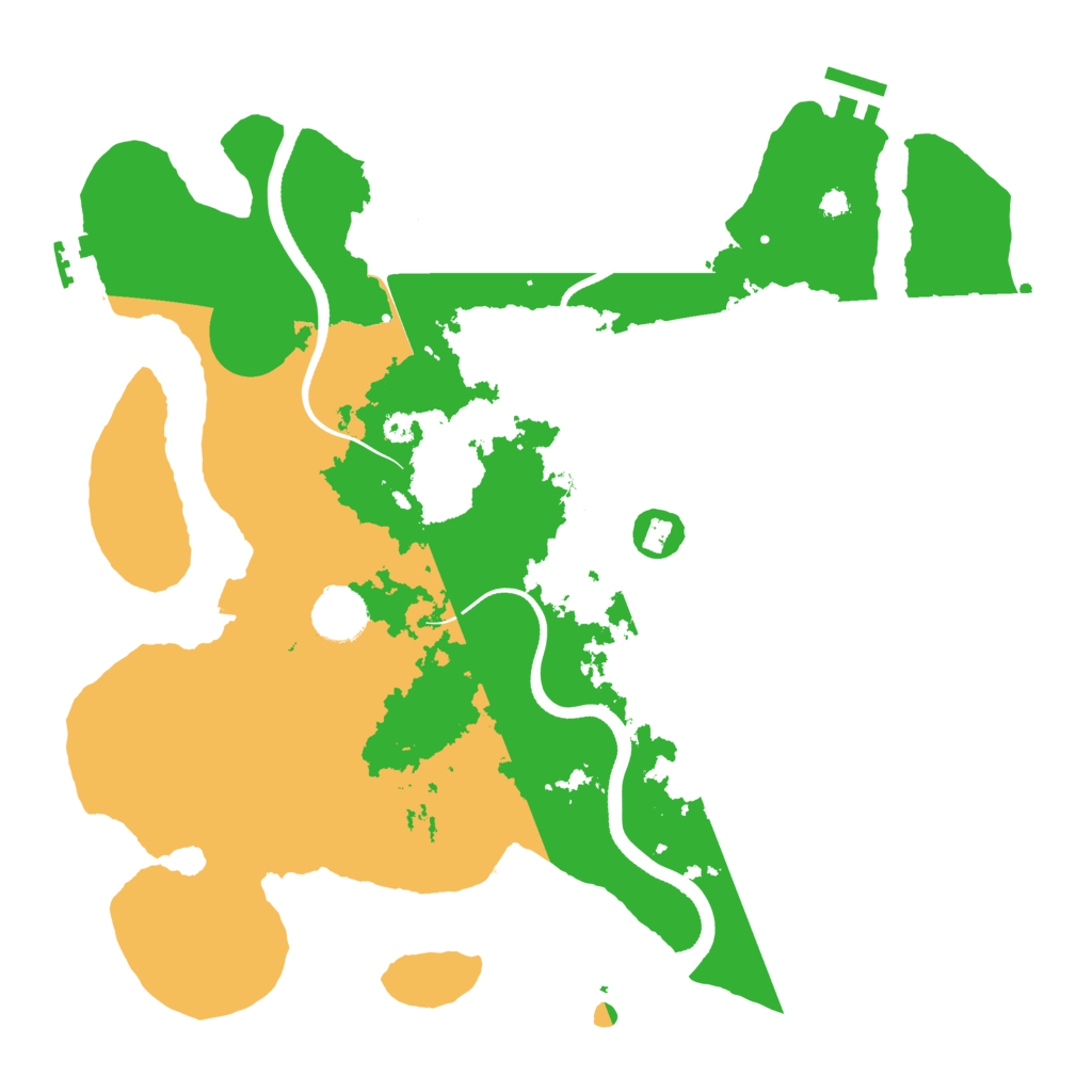 Biome Rust Map: Procedural Map, Size: 3550, Seed: 123654789