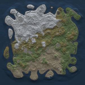 Thumbnail Rust Map: Procedural Map, Size: 4500, Seed: 1056740184, 19 Monuments