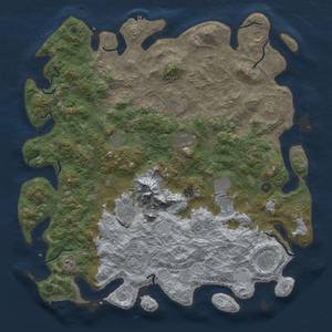 Thumbnail Rust Map: Procedural Map, Size: 5000, Seed: 3225711, 18 Monuments