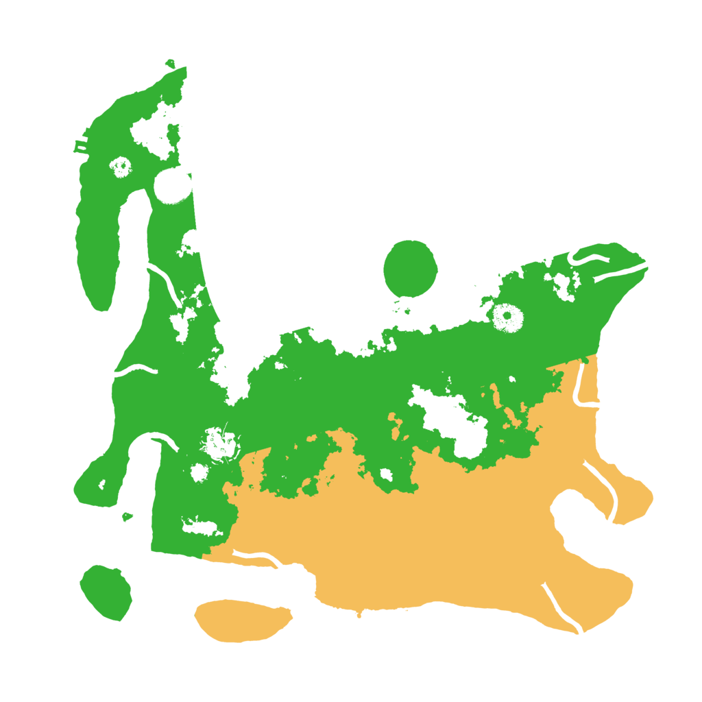 Biome Rust Map: Procedural Map, Size: 3500, Seed: 985117173