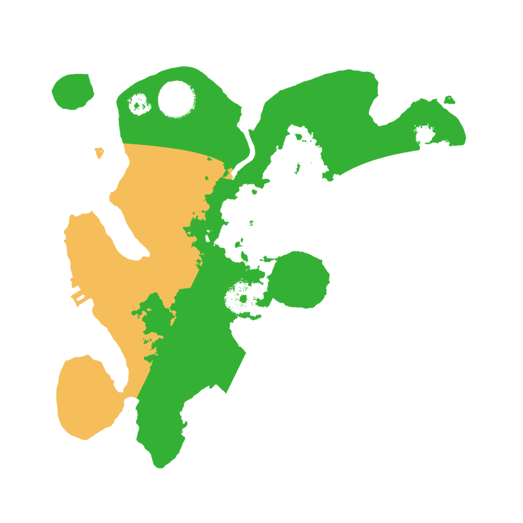 Biome Rust Map: Procedural Map, Size: 2500, Seed: 1692808453