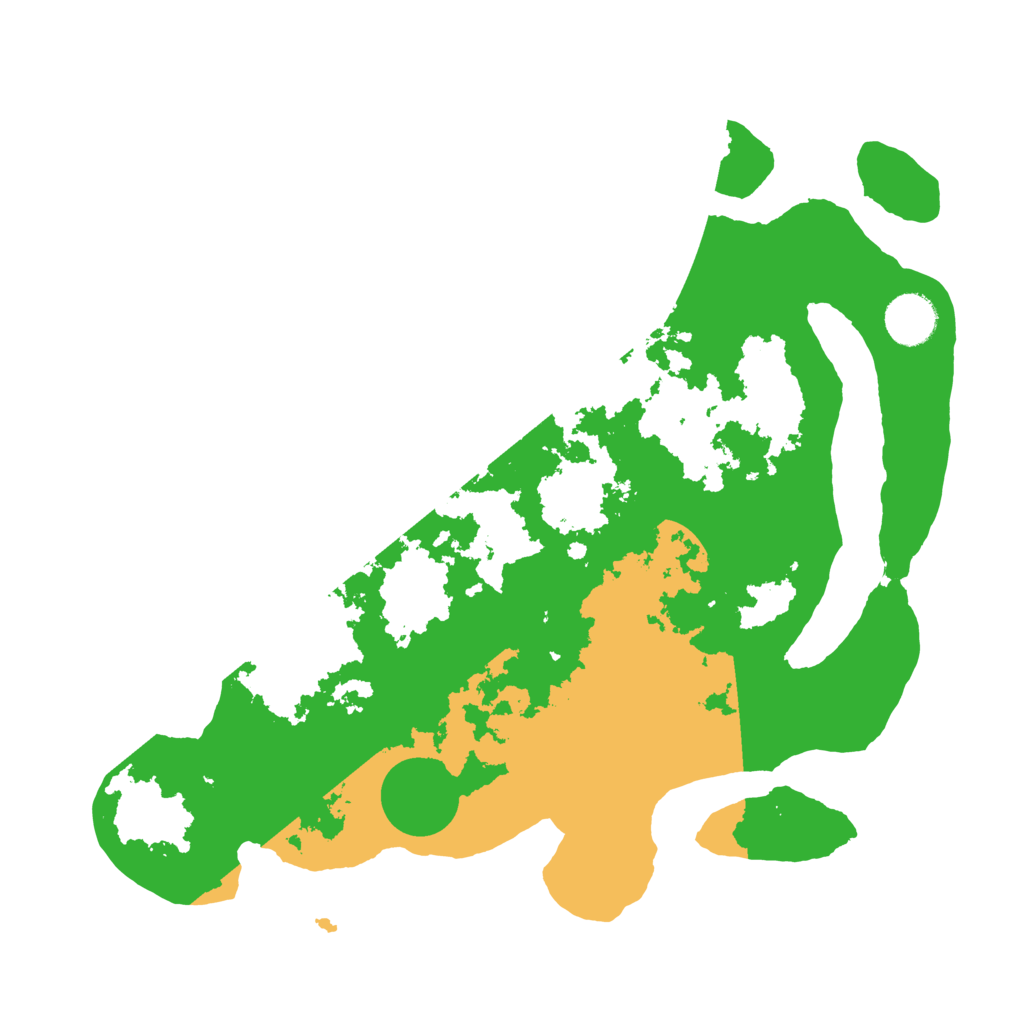 Biome Rust Map: Barren, Size: 3500, Seed: 244860562