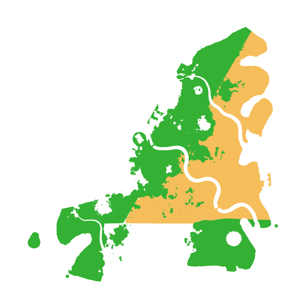 Biome Rust Map: Procedural Map, Size: 3500, Seed: 653461