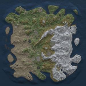 Thumbnail Rust Map: Procedural Map, Size: 4400, Seed: 74441202, 17 Monuments