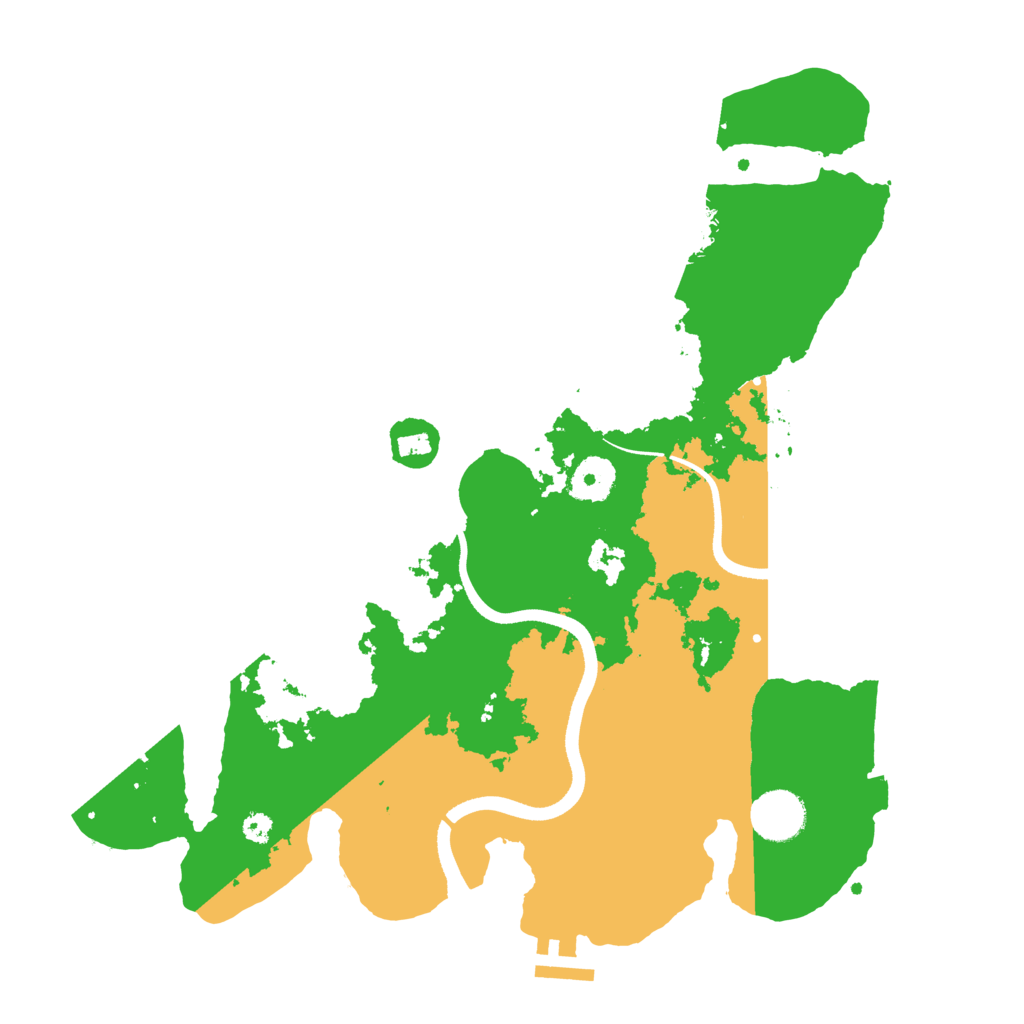 Biome Rust Map: Procedural Map, Size: 3500, Seed: 563672545