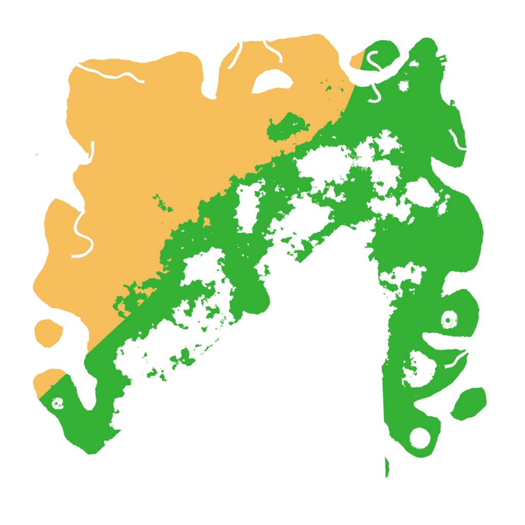 Biome Rust Map: Procedural Map, Size: 4500, Seed: 142247046