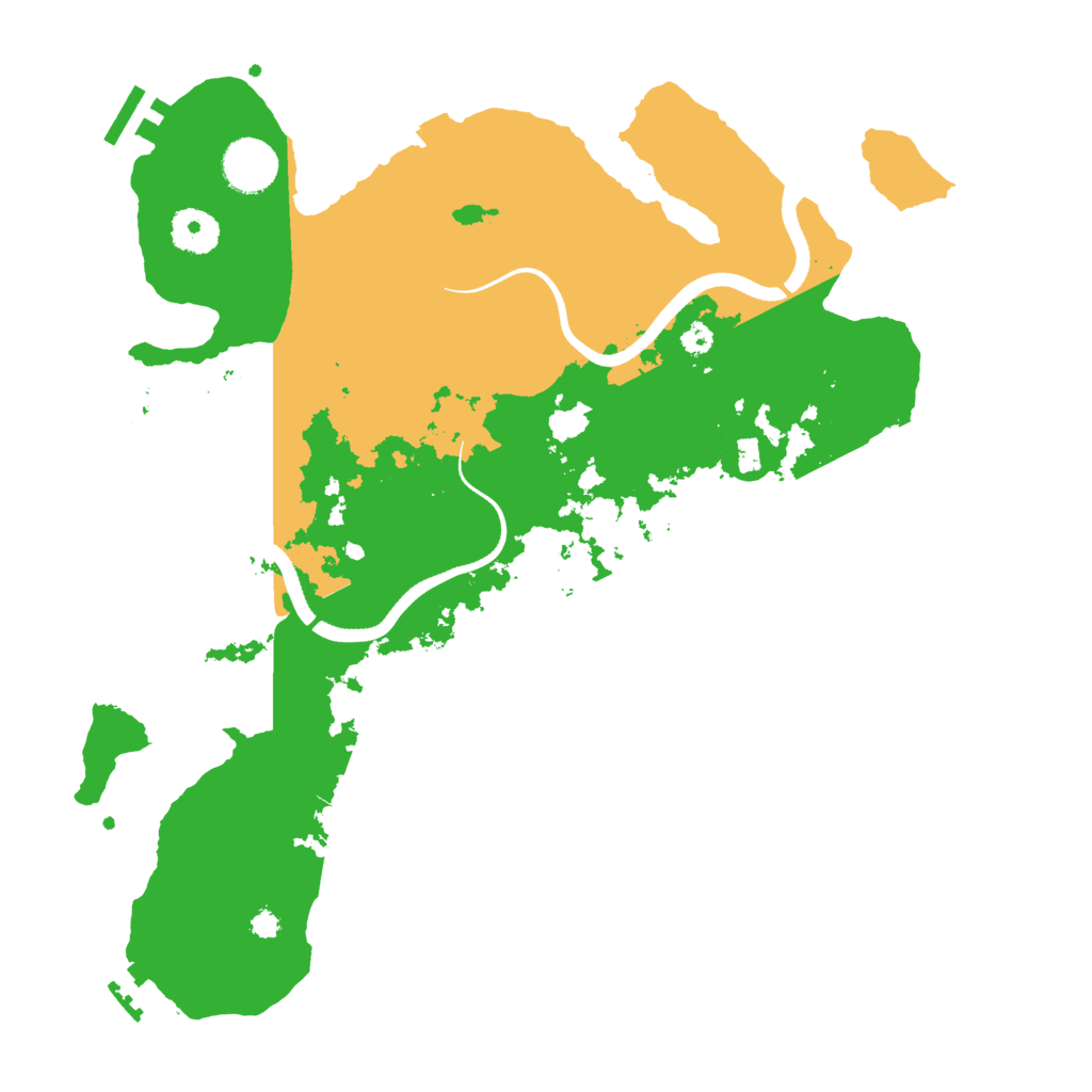 Biome Rust Map: Procedural Map, Size: 3500, Seed: 19531204