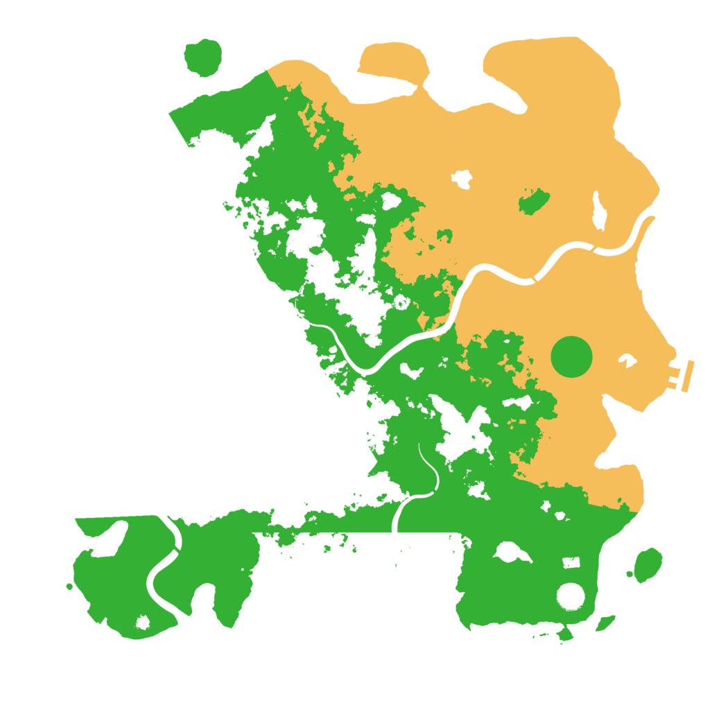Biome Rust Map: Procedural Map, Size: 4500, Seed: 1661633477