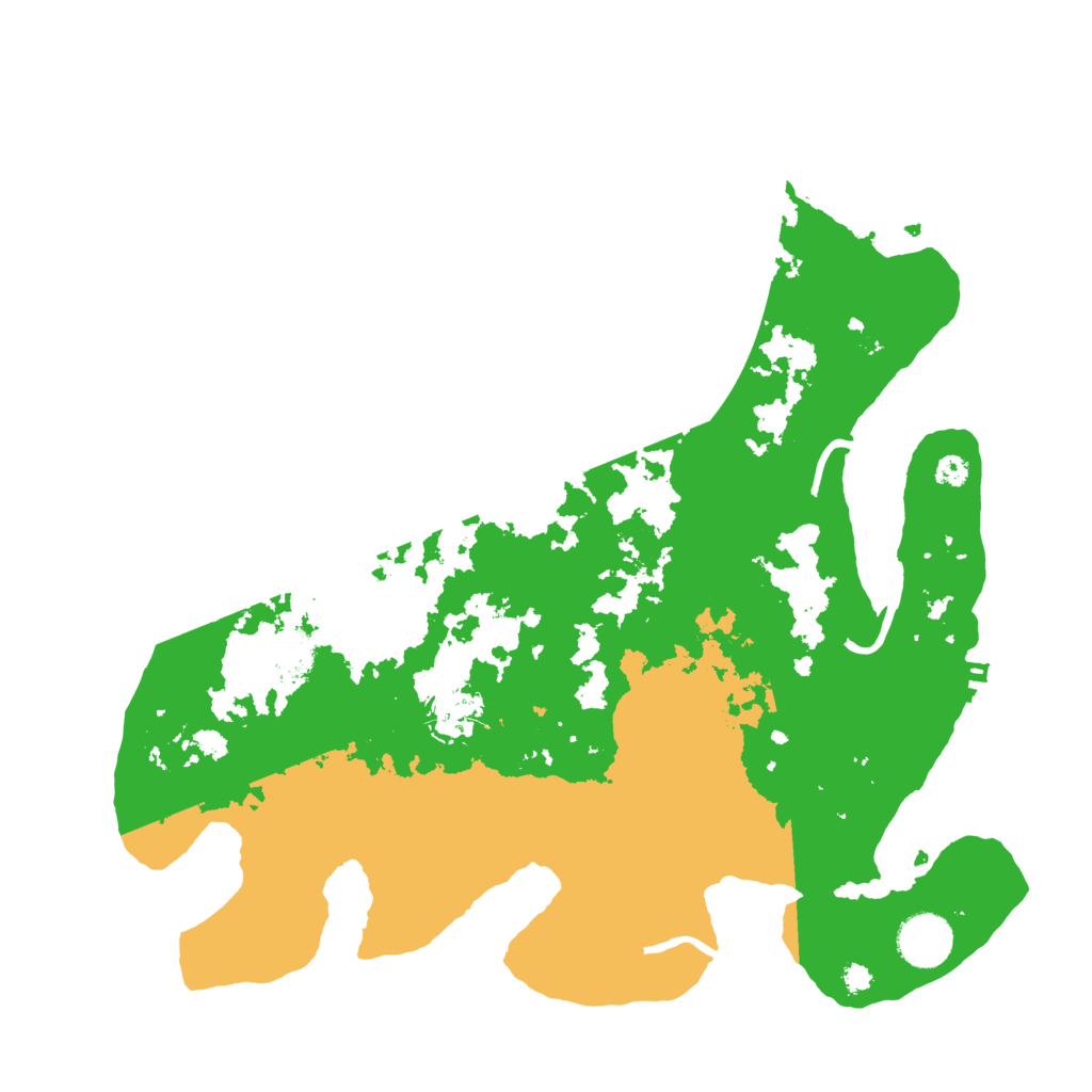 Biome Rust Map: Procedural Map, Size: 3500, Seed: 45451