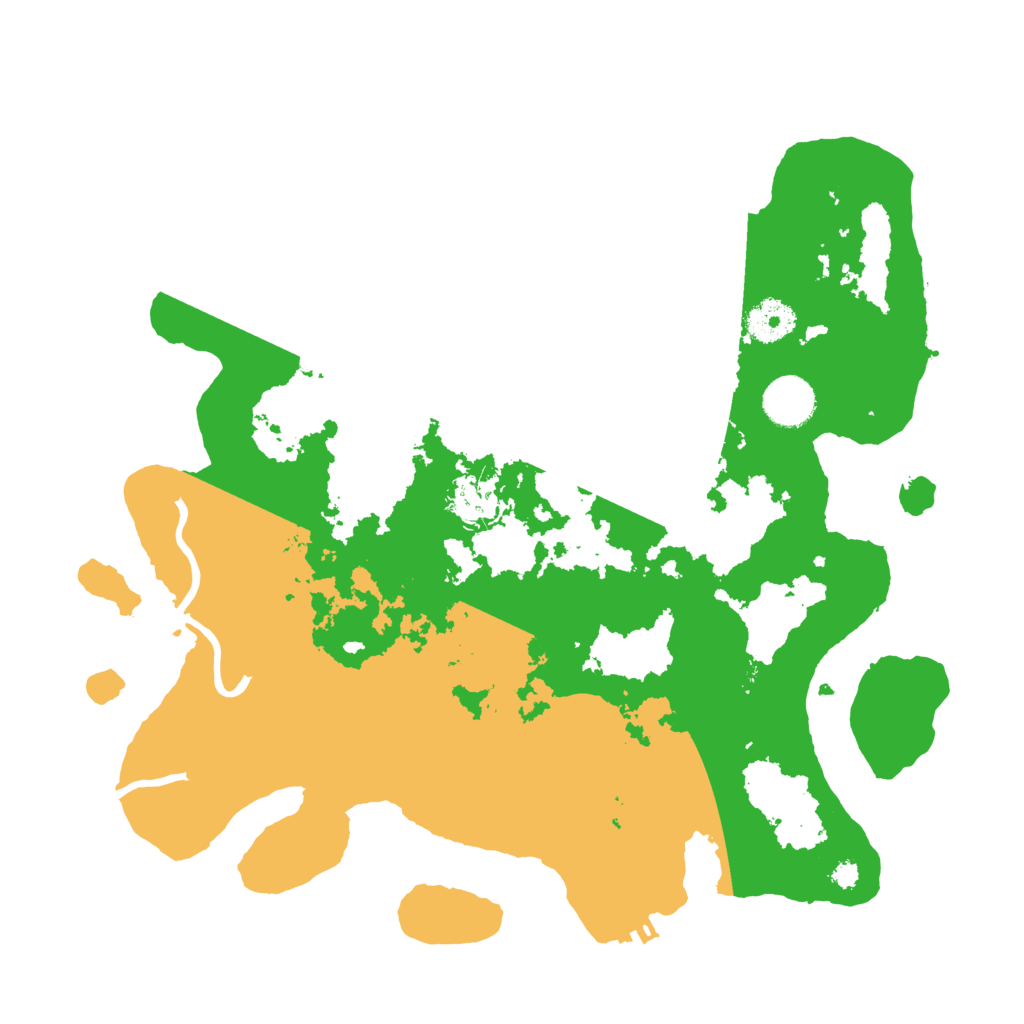 Biome Rust Map: Procedural Map, Size: 3500, Seed: 6994