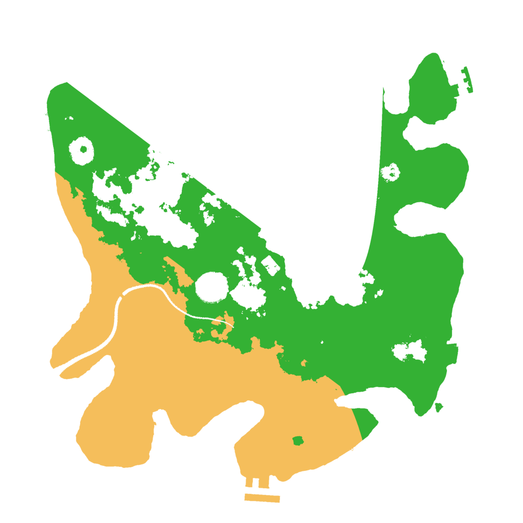 Biome Rust Map: Procedural Map, Size: 3000, Seed: 18631