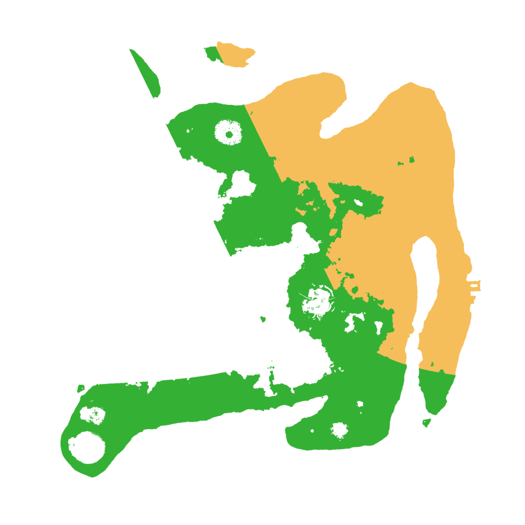 Biome Rust Map: Procedural Map, Size: 3000, Seed: 13943