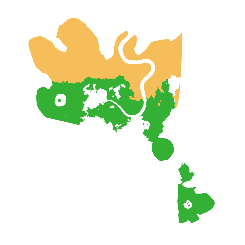 Biome Rust Map: Procedural Map, Size: 3000, Seed: 4982273