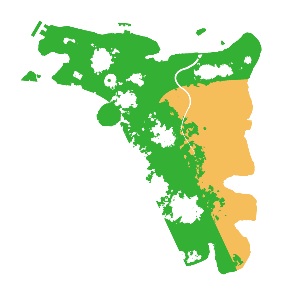 Biome Rust Map: Procedural Map, Size: 3500, Seed: 928742106