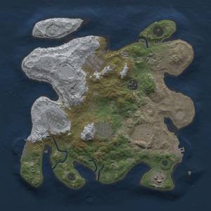 Thumbnail Rust Map: Procedural Map, Size: 3000, Seed: 9328056, 14 Monuments